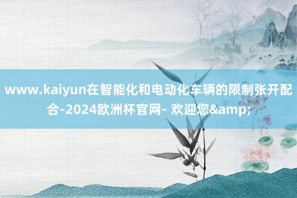 www.kaiyun在智能化和电动化车辆的限制张开配合-2024欧洲杯官网- 欢迎您&