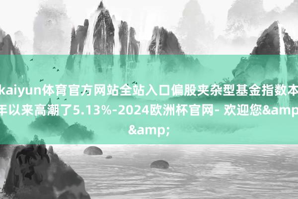 kaiyun体育官方网站全站入口偏股夹杂型基金指数本年以来高潮了5.13%-2024欧洲杯官网- 欢迎您&