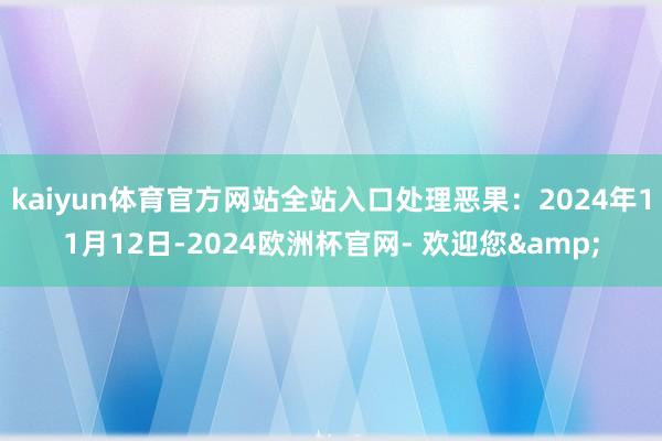 kaiyun体育官方网站全站入口处理恶果：2024年11月12日-2024欧洲杯官网- 欢迎您&