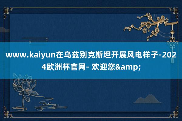 www.kaiyun在乌兹别克斯坦开展风电样子-2024欧洲杯官网- 欢迎您&