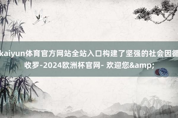 kaiyun体育官方网站全站入口构建了坚强的社会因循收罗-2024欧洲杯官网- 欢迎您&