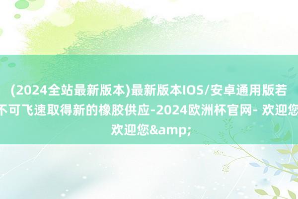 (2024全站最新版本)最新版本IOS/安卓通用版若是咱们不可飞速取得新的橡胶供应-2024欧洲杯官网- 欢迎您&