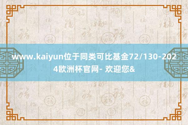 www.kaiyun位于同类可比基金72/130-2024欧洲杯官网- 欢迎您&