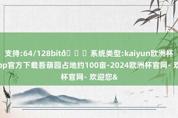 支持:64/128bit🍏系统类型:kaiyun欧洲杯appApp官方下载吾葫园占地约100亩-2024欧洲杯官网- 欢迎您&
