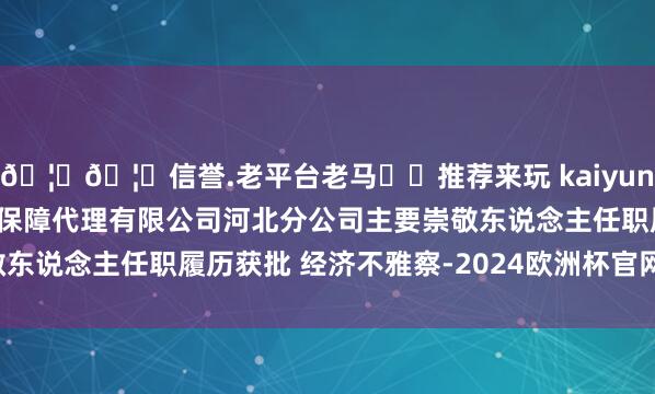 🦄🦄信誉.老平台老马✔️推荐来玩 kaiyun欧洲杯app杨瑞峰民盛保障代理有限公司河北分公司主要崇敬东说念主任职履历获批 经济不雅察-2024欧洲杯官网- 欢迎您&
